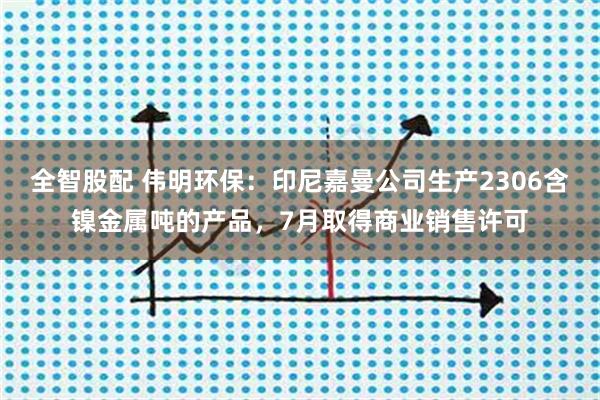 全智股配 伟明环保：印尼嘉曼公司生产2306含镍金属吨的产品，7月取得商业销售许可