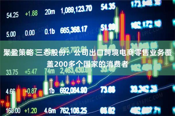 聚盈策略 三态股份：公司出口跨境电商零售业务覆盖200多个国家的消费者